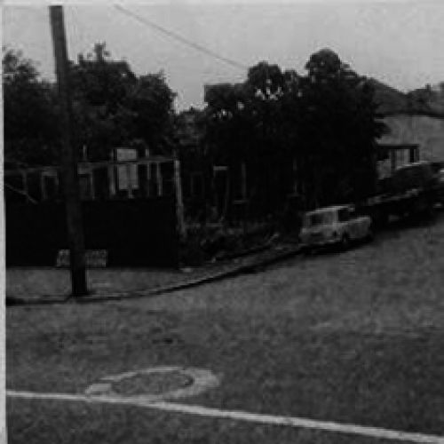 Demolition underway, corner Sexton  and Hale Streets, Milton, 1971.