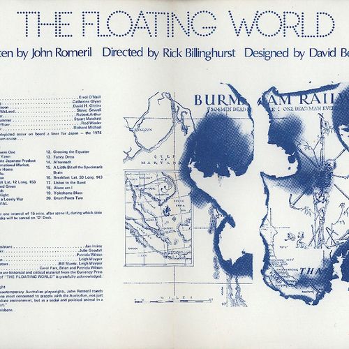 Rick Billinghurst's smash hit first production The Floating World, 1976.