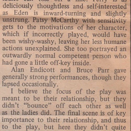 Review by Dorry Nolan Part 2: UNIT Vol.14, No.10 November 6, 1980.