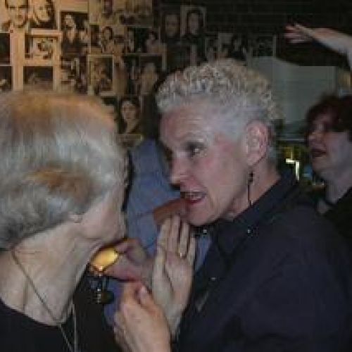 Eileen Beatson & Rosamund Vidgen at The FInal Bow, 2003.
